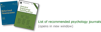 List of recommended psychology journals